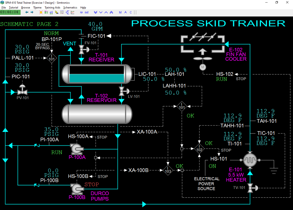 SPM-610 Process Skid Trainer Black Catalog Image
