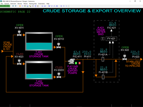 SPM-3080 Crude Storage  Export Overview Black