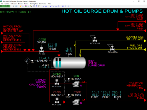 SPM-3080 Hot Oil Surge Drum  Pumps Black