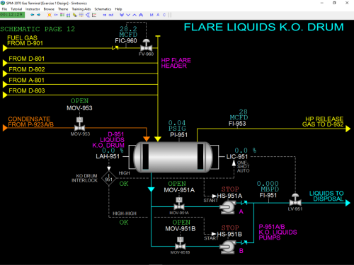 SPM-3070-Flare-Liquids-K.O.-Drum-Black
